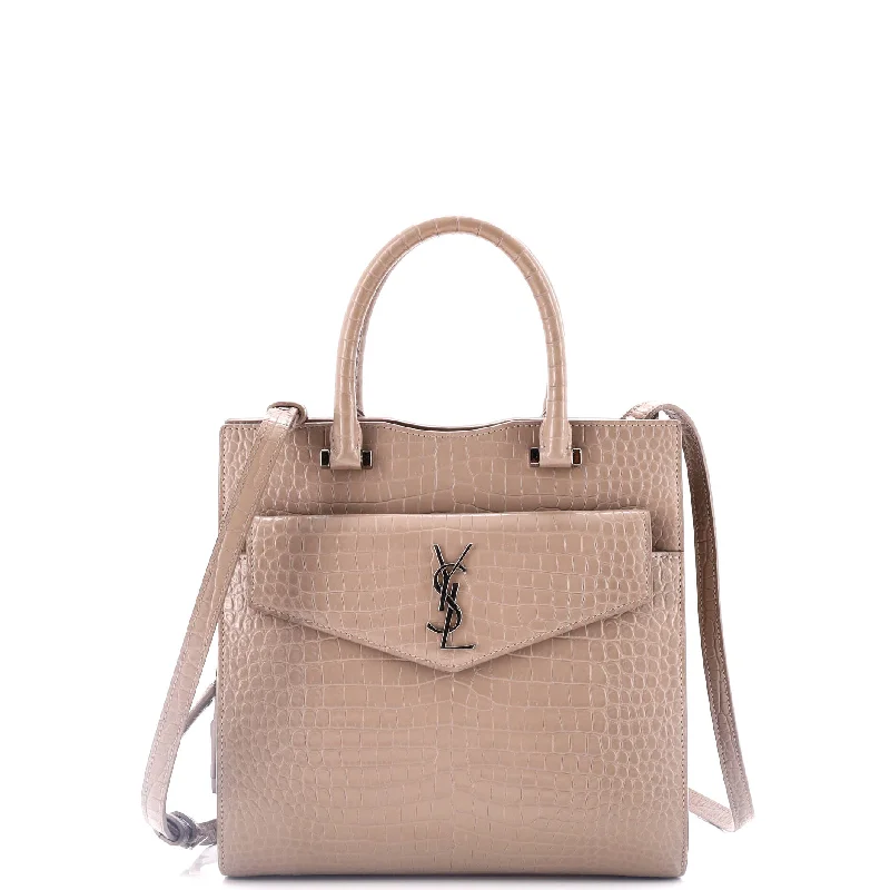 Modern Chic Discounts Uptown Tote Crocodile Embossed Leather Small Classic And Modern Handbags Now More Affordable Modern Chic Discounts Uptown Tote Crocodile Embossed Leather Small Classic And Modern Handbags Now More Affordable